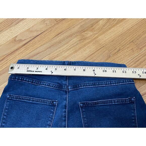 Soft Surrounding Jean Women's S Blue Denim Dark Wash 5-Pockets Faded Tapered Leg - Picture 6 of 8